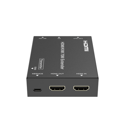 Kit Extensor HDMI con KVM | 70m | 4K2K@60Hz | 4:4:4 | HDMI2.0b y HDCP 2.2 | Salida de Audio 3.5mm | Admite PoC | Admite USB 1.1