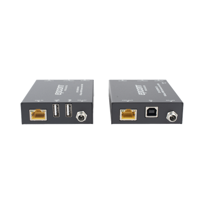 Kit Extensor HDMI con KVM | 70m | 4K2K@60Hz | 4:4:4 | HDMI2.0b y HDCP 2.2 | Salida de Audio 3.5mm | Admite PoC | Admite USB 1.1