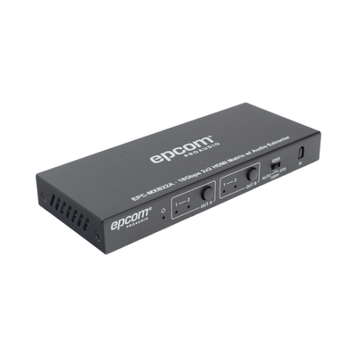 Matricial HDMI | 2x2 | 4K2K@60Hz | HDR | YCbCr 4:4:4 | EDID Auto | Extractor de Audio | Salida de audio análoga y digitalizados | HDCP 2.2 | 18 Gbps