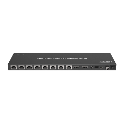 Splitter HDMI 1x8 | Extensor HDMI | 4K@30Hz 40m | 1080p@60Hz 70m | Función PoC | 4:4:4