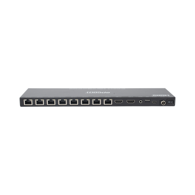 Splitter HDMI 1x8 | Extensor HDMI | 4K@30Hz 40m | 1080p@60Hz 70m | Función PoC | 4:4:4