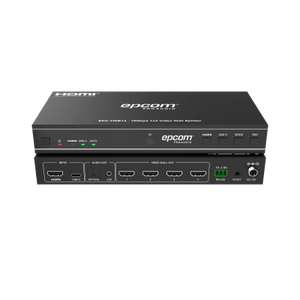 Videowall 4K 1x4 | HDMI & USB-C | 8 Modos de Visualización | Audio Óptico/Analógico | Control RS-232/IR | Plug & Play