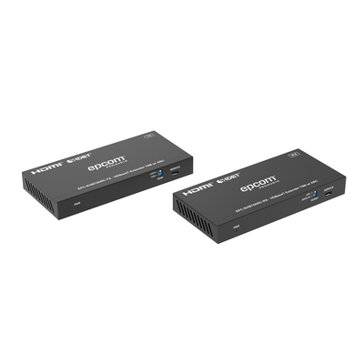 Kit Extensor HDMI | HDBaseT | 70m en 4K@60Hz | Cat5e/6 | Gestión Avanzada EDID | Soporta ARC | Control IR Bidireccional | RS232 | PoC