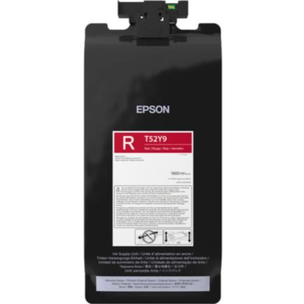 Tinta Epson UltraChrome T52Y XD3 Alta Capacidad 1.6L Color Rojo, Impresión Duradera y de Alta Calidad