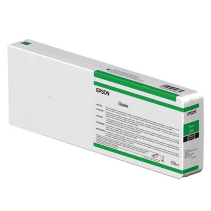 Tinta Epson UltraChrome HD 700 ml Color Verde, Impresoras SureColor 10000/20000, Resistente al Agua