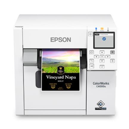 Epson ColorWorks CW-C4000 Impresora Inyección de tinta Negro, Blanco