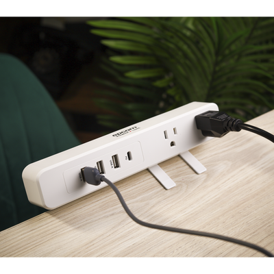 EPLCLAMPOW - Epcom Powerline Multiconto de Escritorio / Carga Rápida 65 W / 2 x NEMA 5-15P EPLCLAMPOW