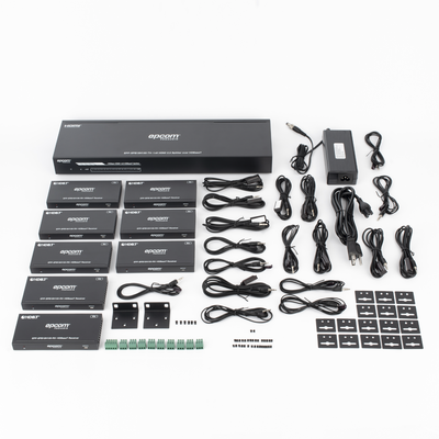 EPP-SPB18H150 - Splitter y Extensor de Video HDBaseT / 1x8 / 4K@60Hz 4:4:4 / 120 m (393.7 ft) en 4K / 150 m (492.1 ft) en 1080p / 18 Gbps / HDR10+ / PoC / IR y RS-232