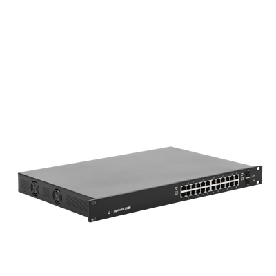 Ubiquiti ES-24-250W switch Gestionado L2/L3 Gigabit Ethernet (10/100/1000) Energía sobre Ethernet (PoE) 1U Negro