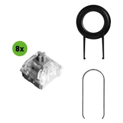 Teclado Gamer EVGA Z15 RGB Switch Clicky Speed Bronze Alámbrico Magnético Negro