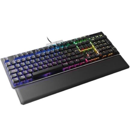Teclado Gamer EVGA Z15 RGB Switch Clicky Speed Bronze Alámbrico Magnético Negro