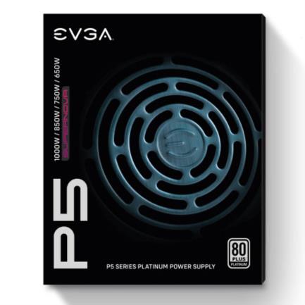 Fuente de Poder EVGA SuperNova 750W P5 80 Plus Platinum ATX 12V Eco Mode Full Modular 24 pin Negro, Fan 135mm