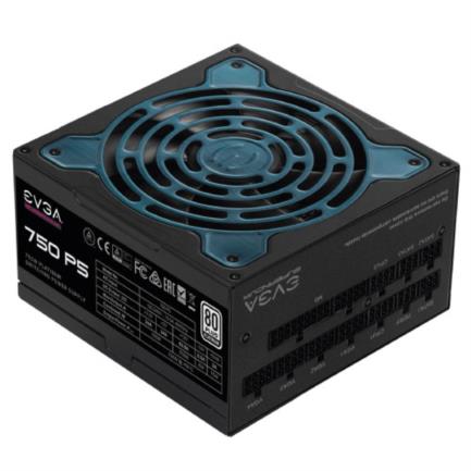 Fuente de Poder EVGA SuperNova 750W P5 80 Plus Platinum ATX 12V Eco Mode Full Modular 24 pin Negro, Fan 135mm
