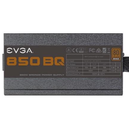 Fuente de Poder EVGA 850 BQ 850W 80 Plus Bronze Semi Modular 24 pin Fan 140mm