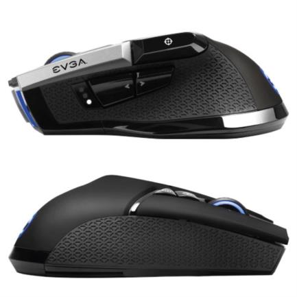 Mouse Gamer EVGA X20 Ergonómico Optico RGB 16000 DPI 10 Botones Inalámbrico Bluetooth USB Tipo A Negro