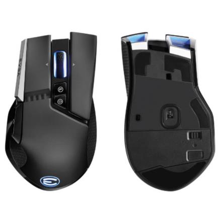 Mouse Gamer EVGA X20 Ergonómico Optico RGB 16000 DPI 10 Botones Inalámbrico Bluetooth USB Tipo A Negro