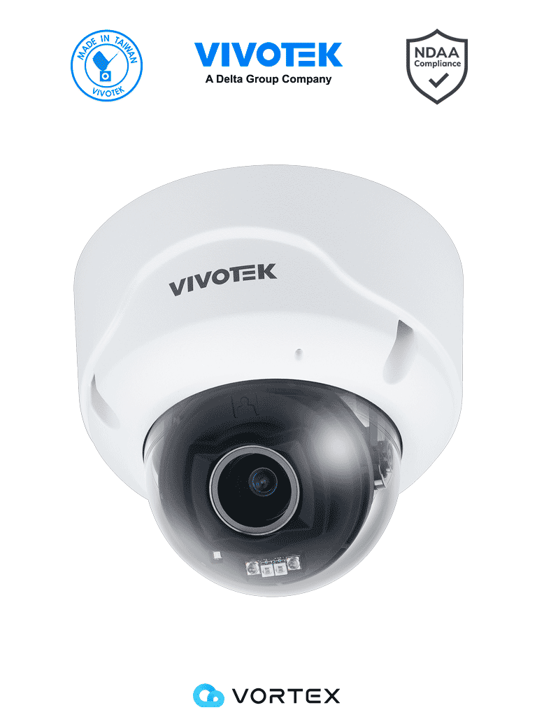 VIVOTEK Cámara IP VORTEX FD839-EHTV-V2, 5MP, Lente 2.8-12mm, IR 40m, IP67