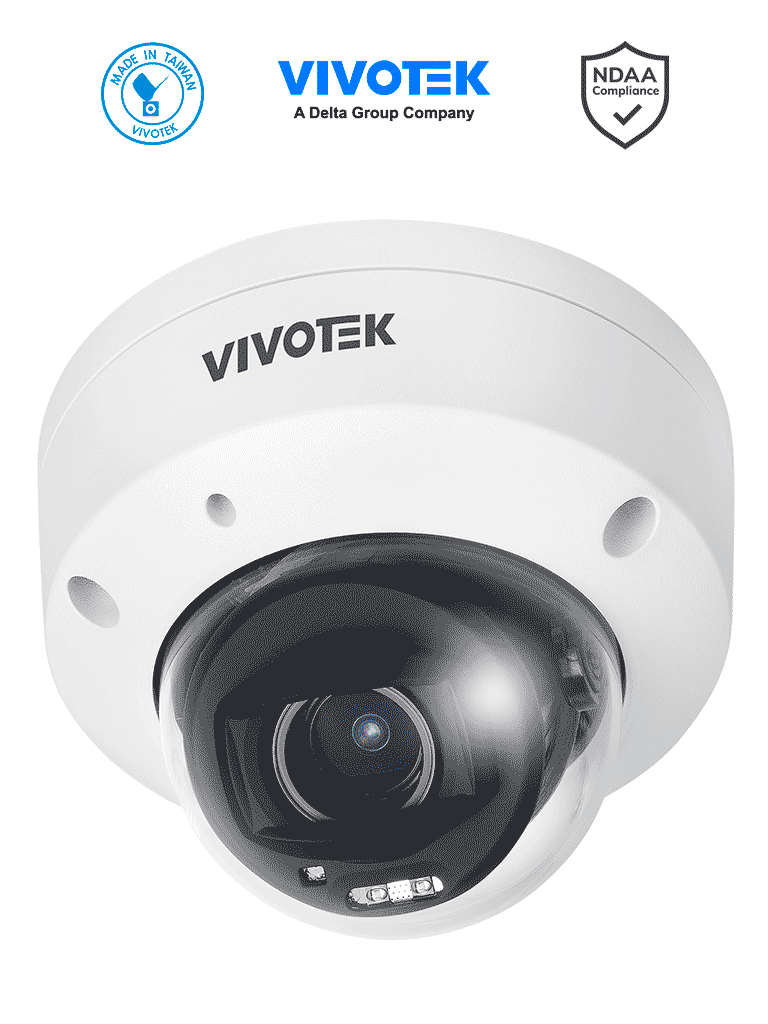 VIVOTEK FD9380-HTV-V2 Cámara IP 5 MP, Lente 2.7-13.5mm, IP66/IK10, ONVIF