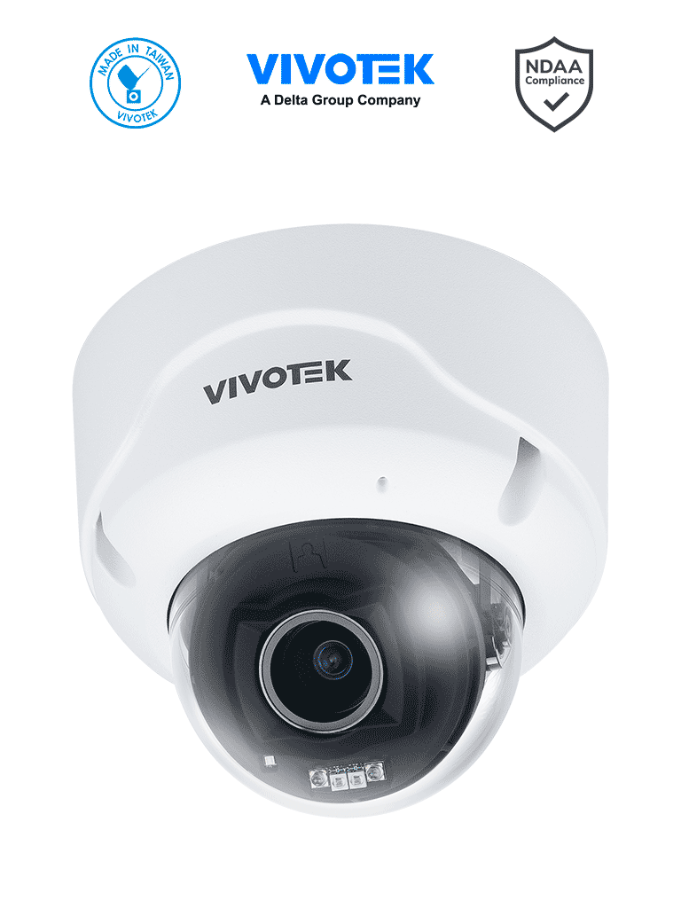 VIVOTEK Cámara IP Domo Exterior 5 MP, IR 40m, Lente 2.8-12mm, IP66