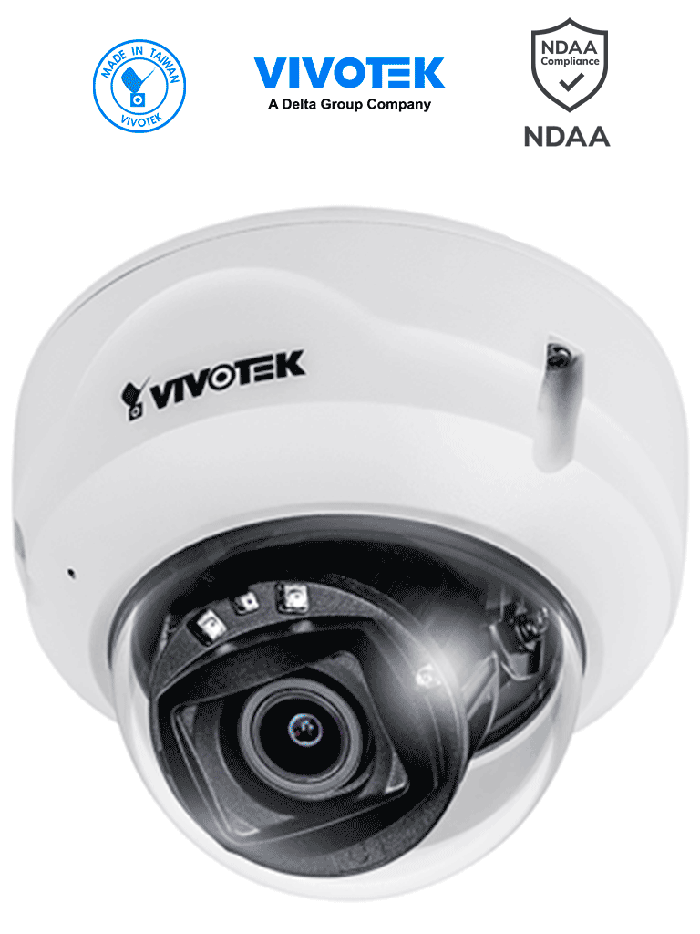 Cámara IP Domo Vivotek FD9389-EHTV-V2, Exterior, 5MP, Varifocal 2.8-10mm, Smart IR 30m, WDR Pro, SNV, Microfono Integrado, IP66, IK10, ONVIF, NDAA