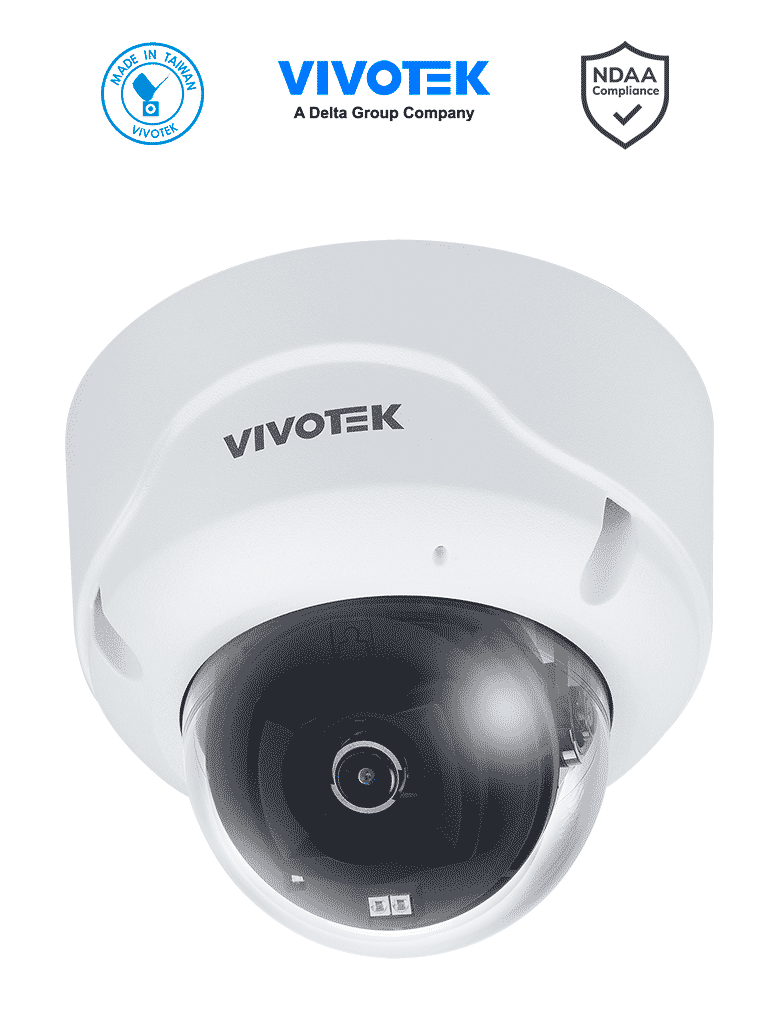 VIVOTEK Cámara IP Domo Exterior 5MP, IR 40m, WDR Pro, IP66, AI