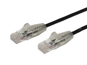 Cable de Red StarTech RJ45 Cat6, 15cm, Color negro, 1Gbps, Conductor de Cobre