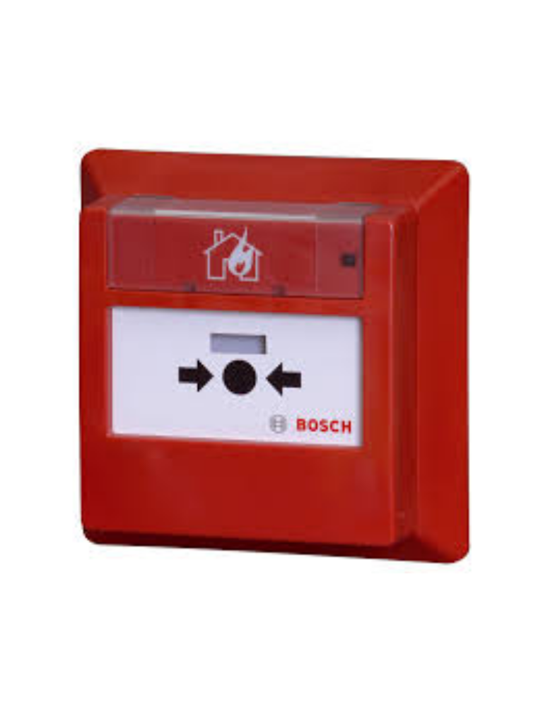 Pulsador de Alarma de Incendio Bosch FMC420RWGFRRD, Rearme, Montaje Empotrado, Color Rojo