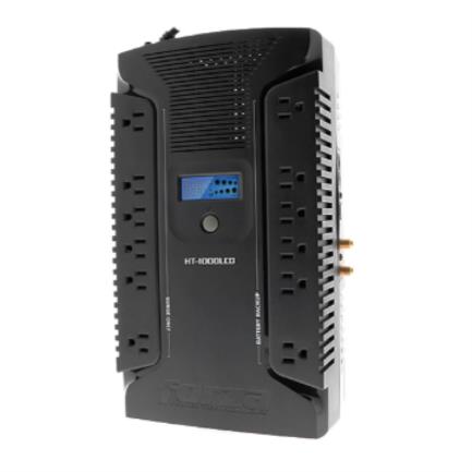 UPS Interactivo Forza HT-1000LCD 1000VA 600W 12 Salidas Coax USB Sobremesa 120V con Protección contra Sobretensión