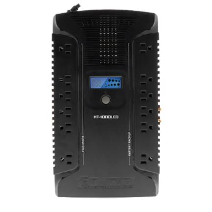 UPS Interactivo Forza HT-1000LCD 1000VA 600W 12 Salidas Coax USB Sobremesa 120V con Protección contra Sobretensión