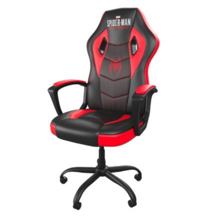 Silla Gamer XTECH Respaldo Alto Marvel Spider-Man Negra/Rojo PU/PVC Soporta 120kg