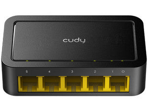 Cudy FS105D dispositivo de redes Fast Ethernet (10/100) Negro, Bidireccional completo (Full duplex)