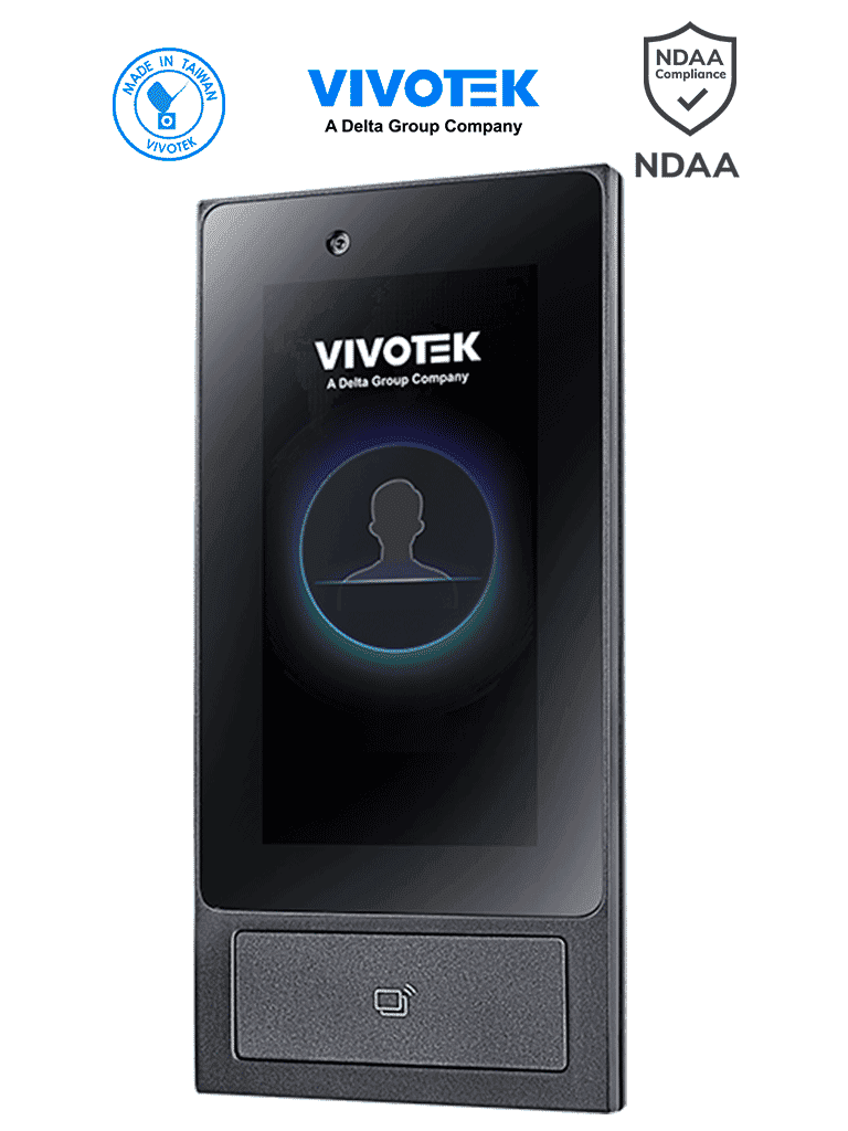 Terminal de reconocimiento facial VIVOTEK FT9361-R, 50,000 usuarios, Mifare, PoE/DC12V