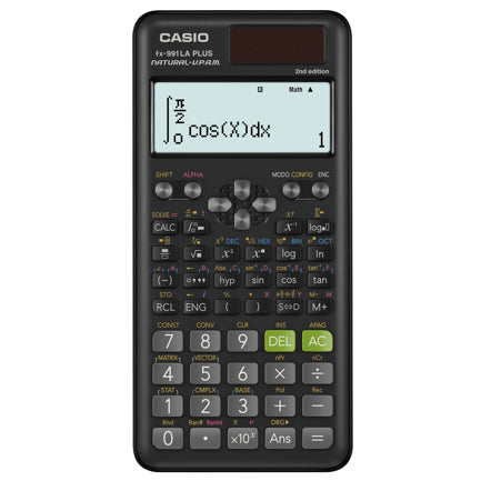 Casio FX-991LA PLUS-2 calculadora Bolsillo Calculadora científica Negro, 12 dígitos, Batería/Solar