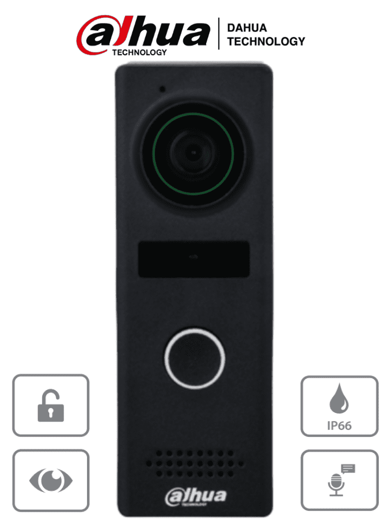 Frente de Calle DAHUA VTO1000JM Metalico IP66 1.3MP DWDR Apertura Remota LED IK07