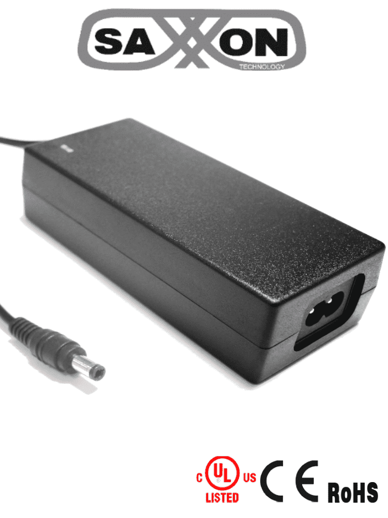 Fuente de Poder Saxxon de 12 Vcd 1.2 Metros 4.1 Amperes Certf.Ul - Psu1204D FullOffice.com