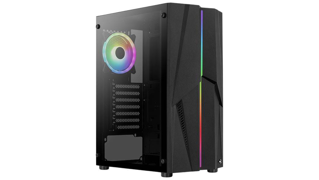 Gabinete Gaming AEROCOOL con 4 Ventiladores LED RGB, USB 3.0, ATX, 360mm de Longitud