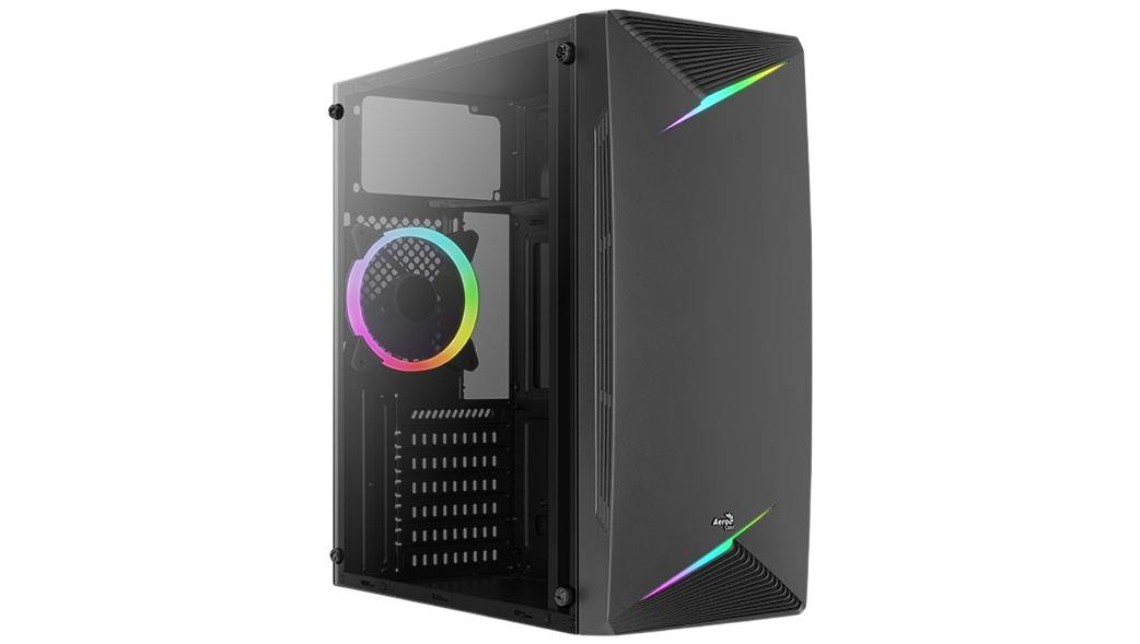 Gabinete Gaming AEROCOOL con 3 Ventiladores RGB, USB 3.0, ATX, 45cm Alto