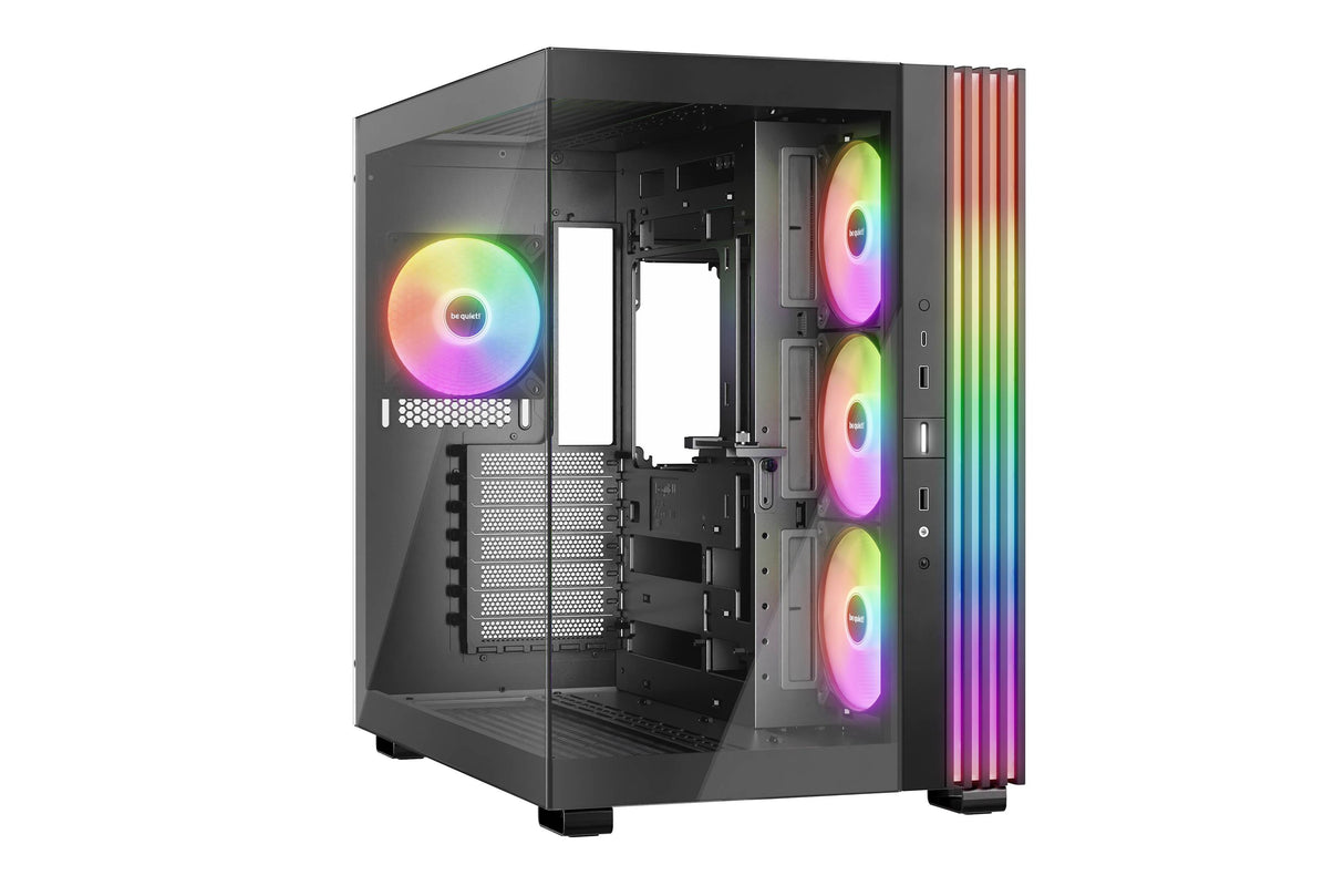 Gabinete Gaming Be Quiet Light Base 600 LX Black, 3 Ventiladores 120mm, USB 3.0, ATX