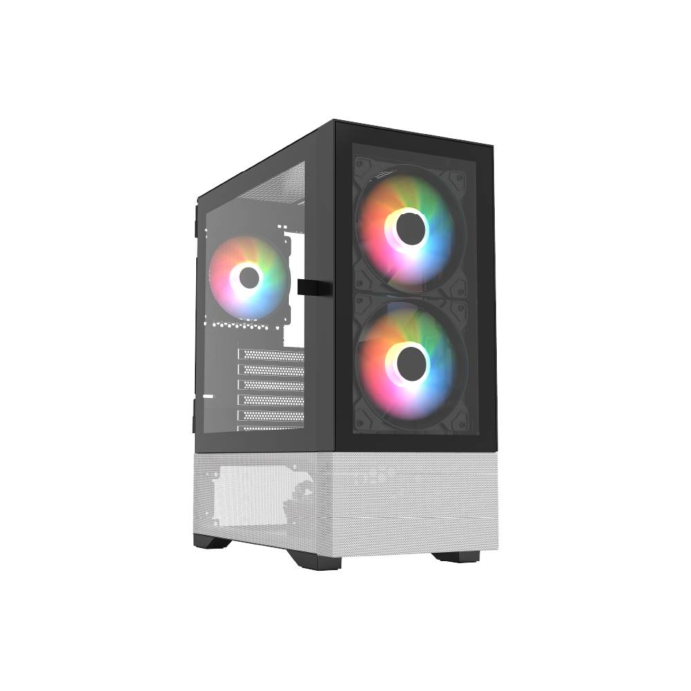 Torre Gaming Balam Rush Nitrox Crystal 5500CBW Legend, 4 Ventiladores RGB, USB 3.0, ATX