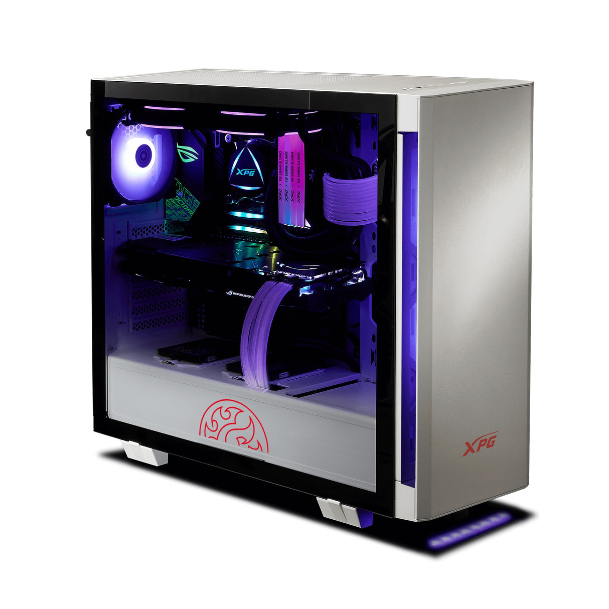 XPG Gabinete Gamer Invader INVADER-WHCWW, ATX, Ventilación Eficiente, USB 3.0