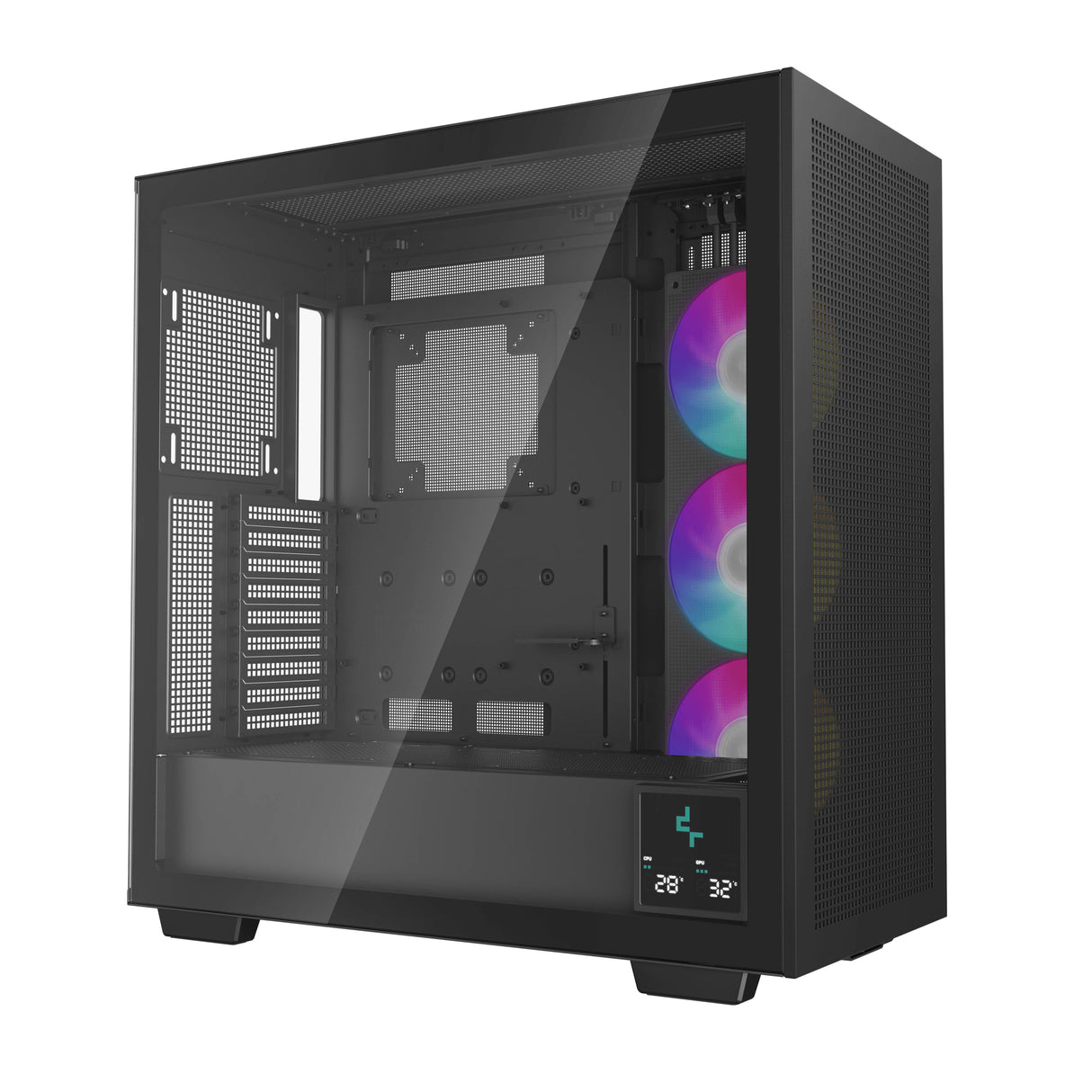DeepCool Gabinete R-MORPHEUS-BK, Diseño Compacto, Soporte ATX, Ventilación Eficiente