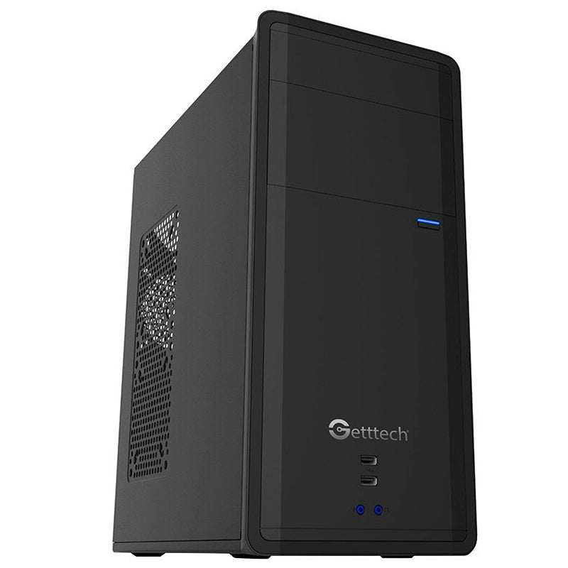 Gabinete GETTTECH GG1802, Torre, ATX/Micro-ATX, Color Negro