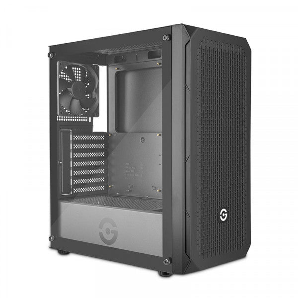Getttech Gaming Gabinete GCM-ASGX1-01BK, Diseño Moderno, Ventilación Eficiente, Soporte ATX
