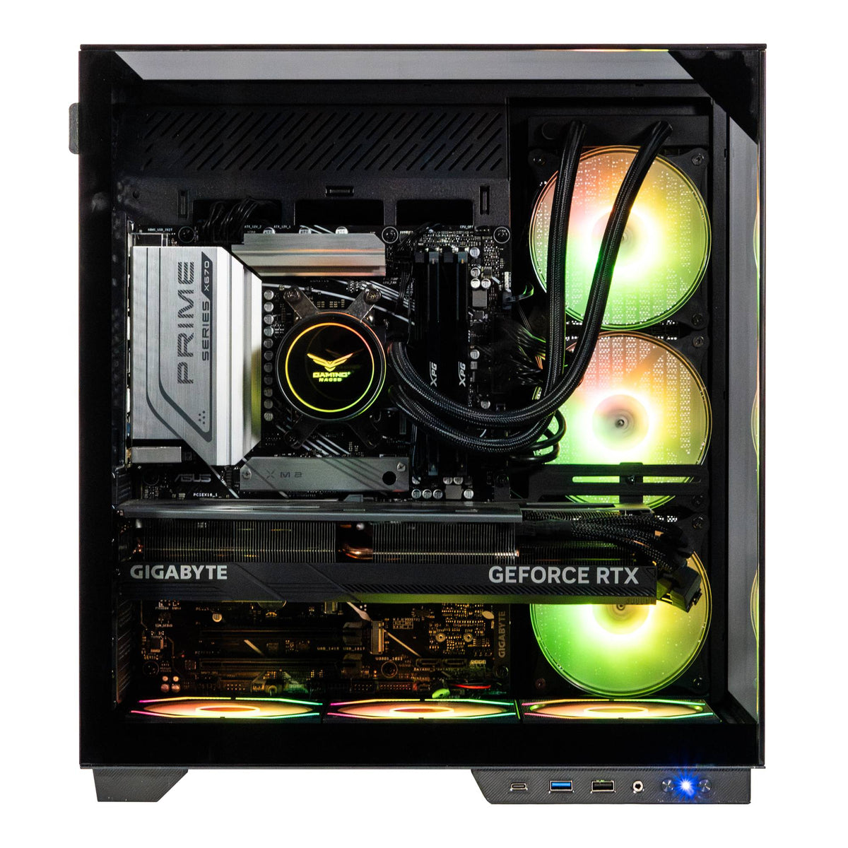 NA-0639 - NACEB GABINETE GAMER ATX CRISTAL TEMPLADO NA-0639