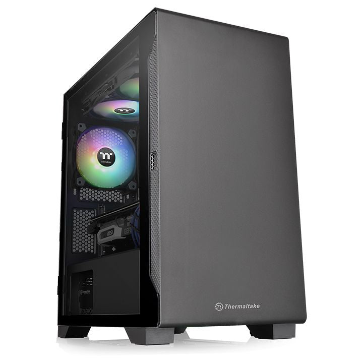 Thermaltake Gabinete H200 TG CA-1Q9-00S1WN-00, Vidrio Templado ATX, Negro