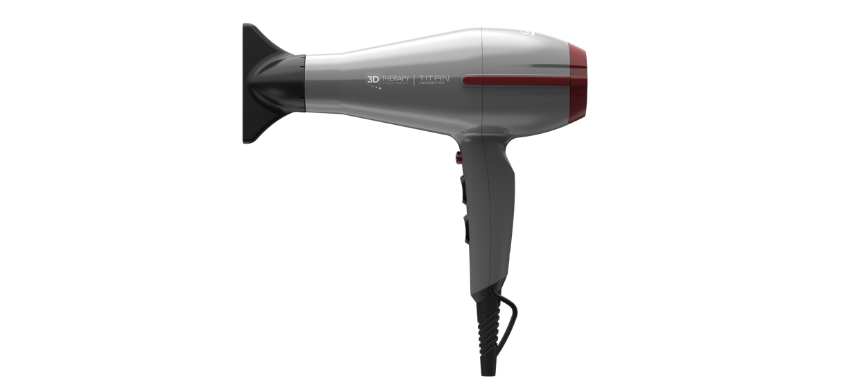 GAMA ITALY Secadora Tempo 3D Titan Keratin, 2200W, 3 Temperaturas, Profesional