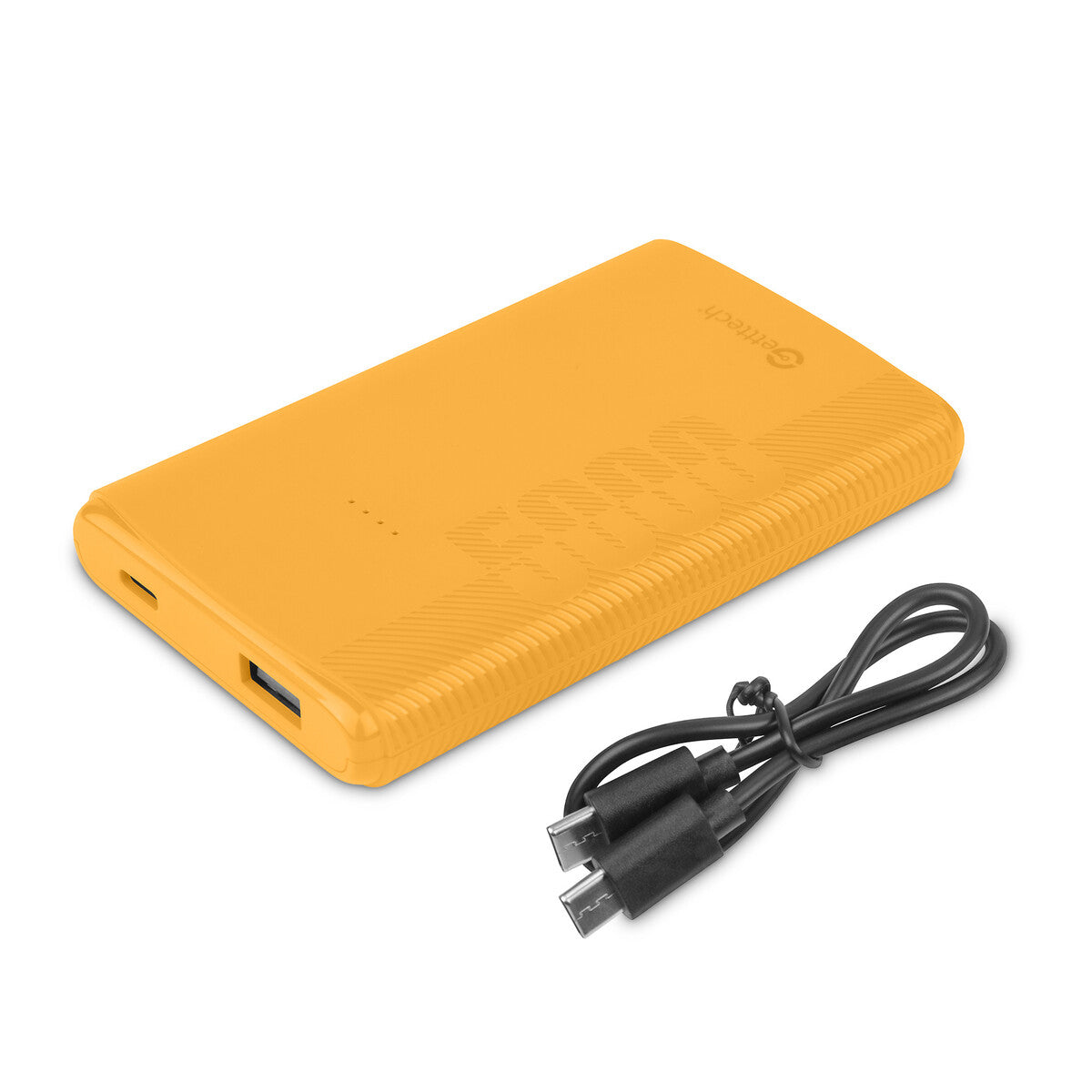 Powerbank Portátil Getttech 5000mAh LED USB A / USB C, Indicador de Carga