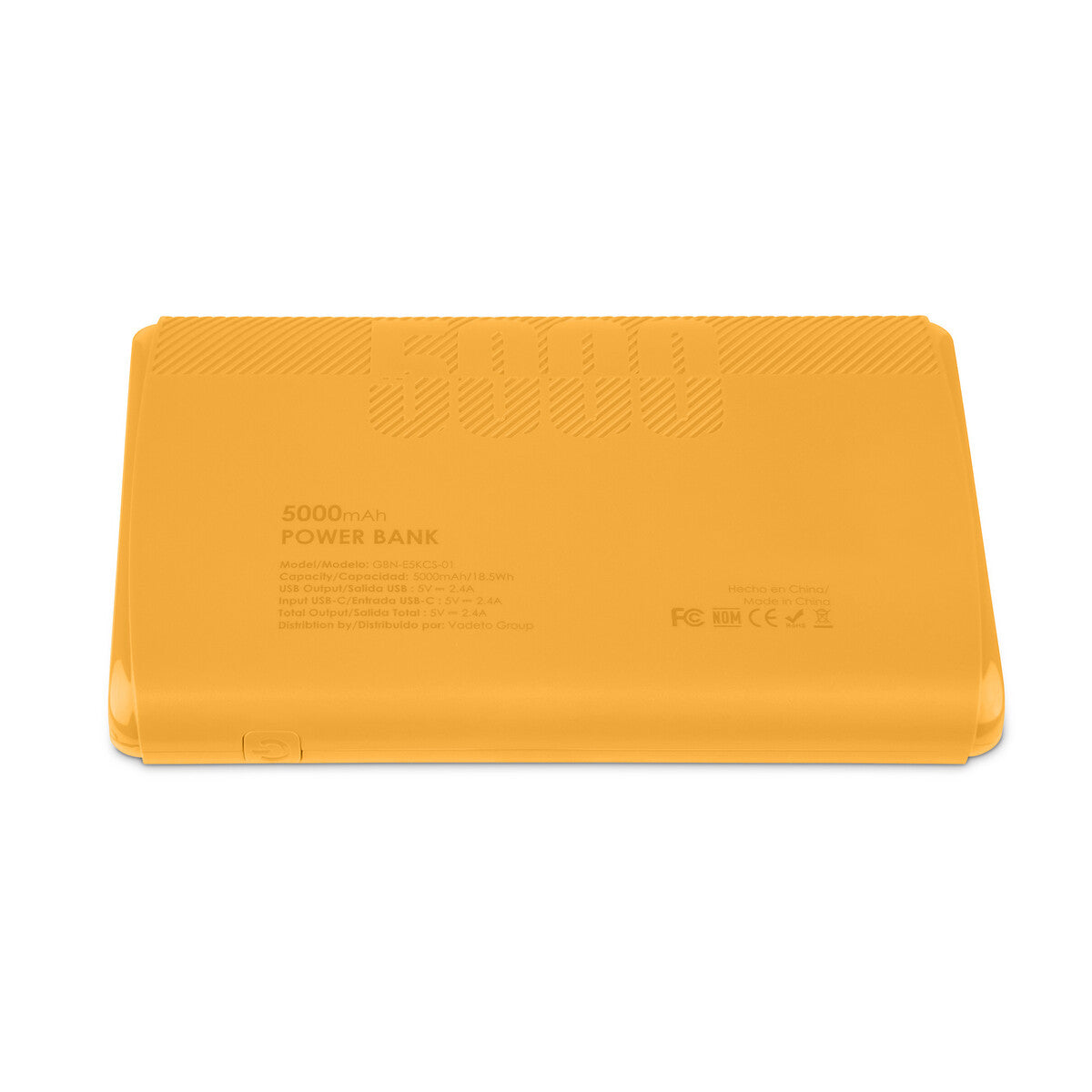 Powerbank Portátil Getttech 5000mAh LED USB A / USB C, Indicador de Carga