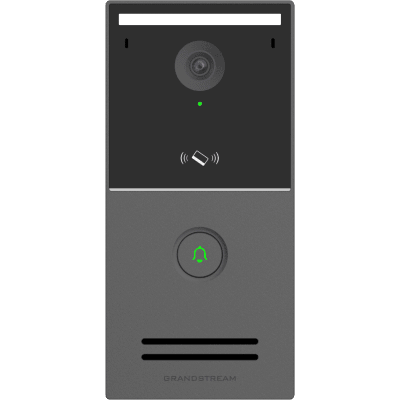 GDS3727, Video Portero SIP/VoIP 4MP, WiFi-6, 1 botón de timbre, Onvif, RFDI, plástico