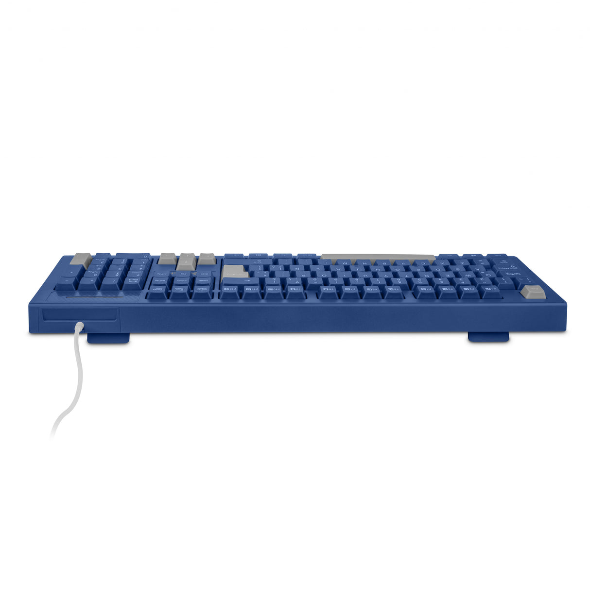 Teclado Getttech Slim Azul Español USB con Reposamanos, GGK-ESMWR-02-BL